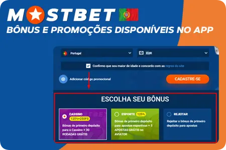 Bônus e Promoções Disponíveis no App Mostbet