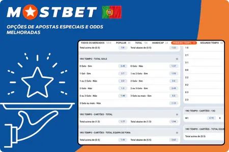 Opções especiais de apostas e probabilidades aumentadas em nosso site oficial Mostbet