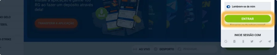 Confirme o login